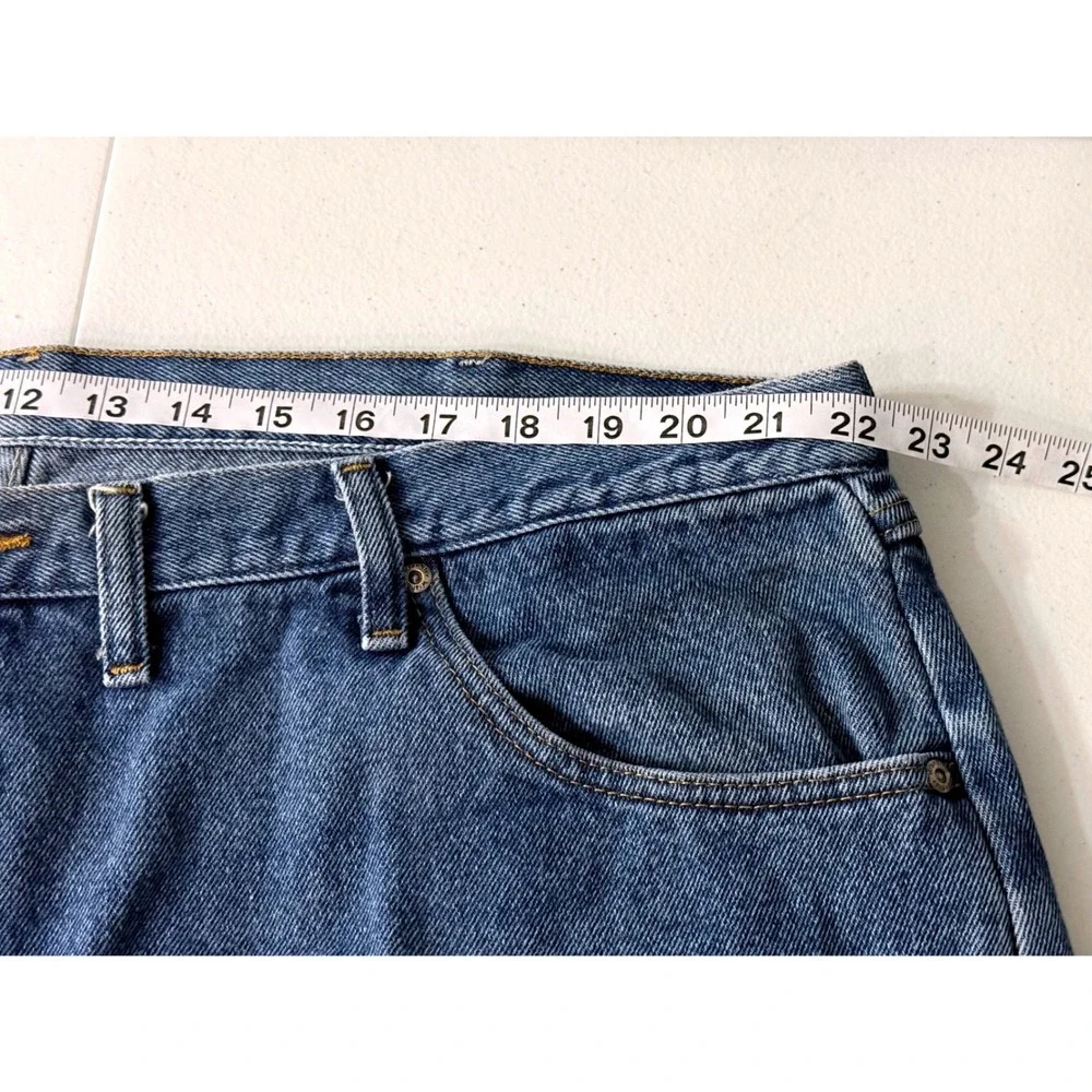 Wrangler Premium Quality Mens Straight Leg Blue Denim Jeans Medium Wash 44x30